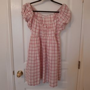 Doen Sarria dress in red Atticus Plaid, size XS